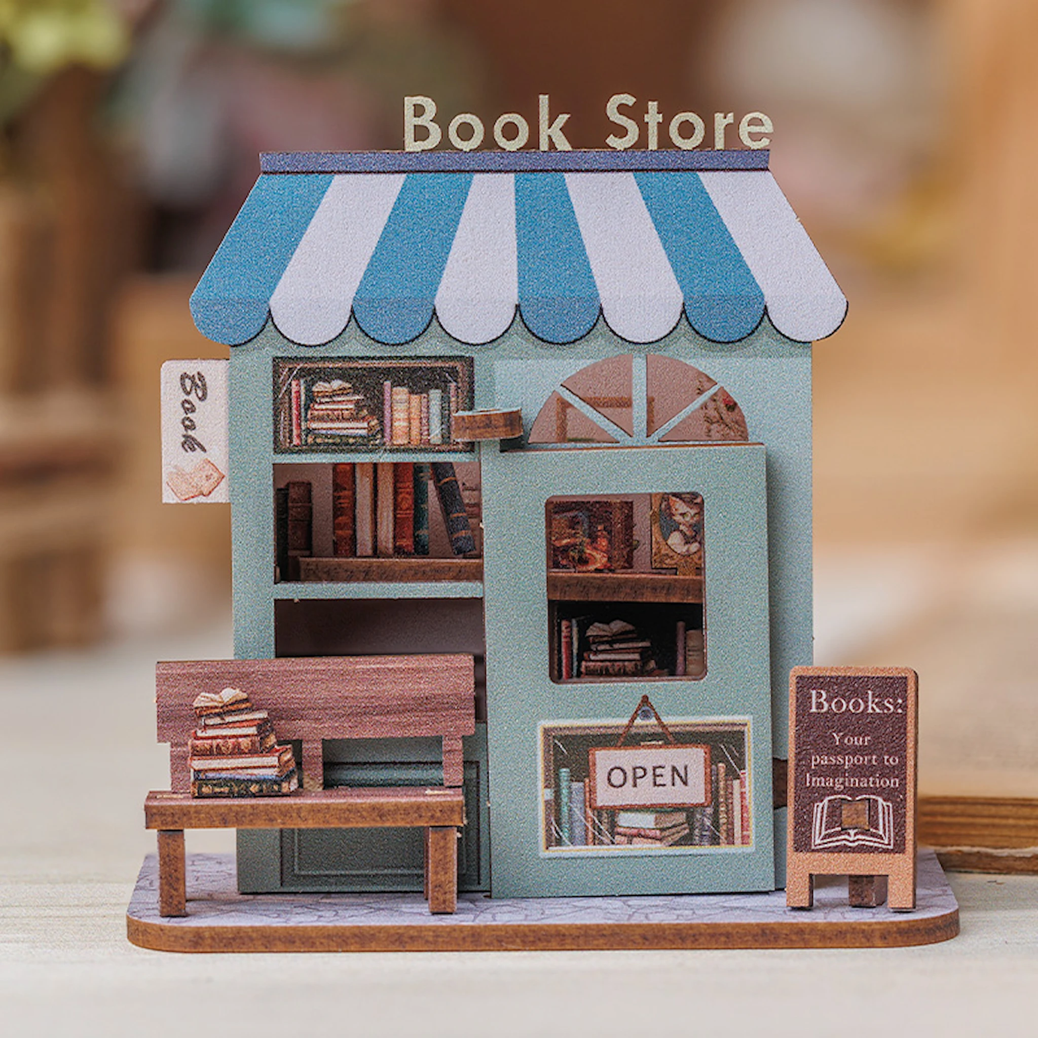 Produktbild för Book Nook: DIY Magnetic Book Store-magnet Caratem