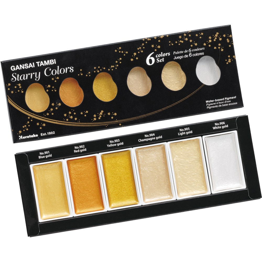 ZIG Gansai Tambi Akvarell 6-set Starry