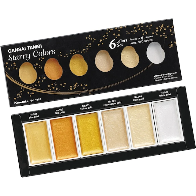 ZIG Gansai Tambi Akvarell 6-set Starry