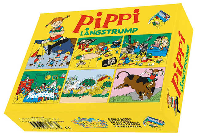 Produktbild 1 för Pippi Långstrump kubpussel