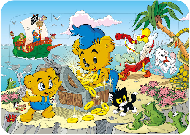 Tuotekuva 2 - Kehyspalapeli Bamse merirosvot 16 palaa, Kärnan