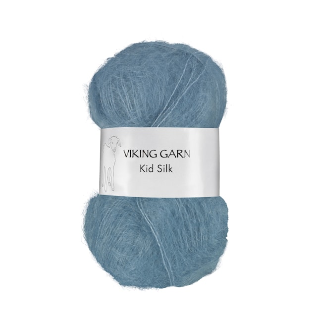 Kid/Silk 25 g Grey Blue 322 Viking Garn