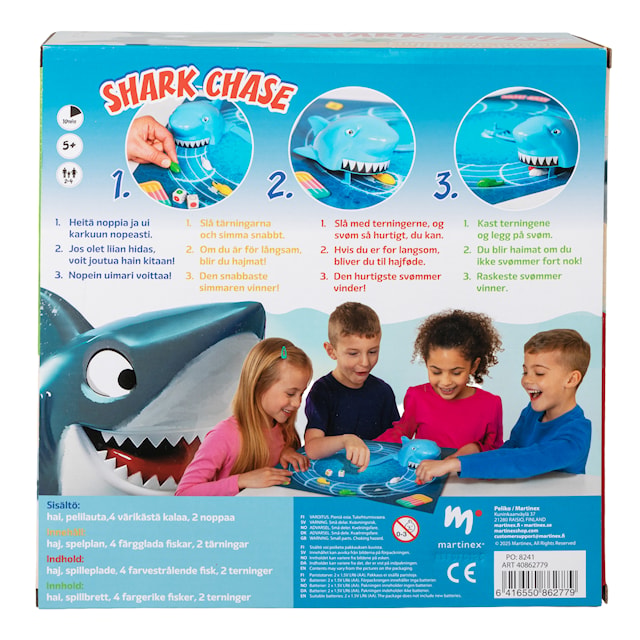 Produktbild 2 för Shark Chase Barnspel (SV/FI/NO) Peilko