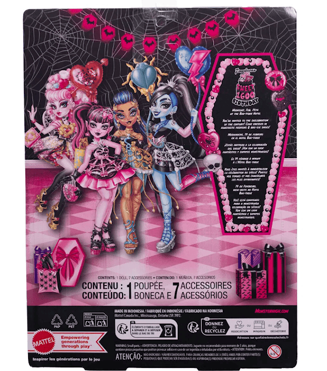 Tuotekuva 4 - Monster High Scary Sweet Birthday Nukke Cupid