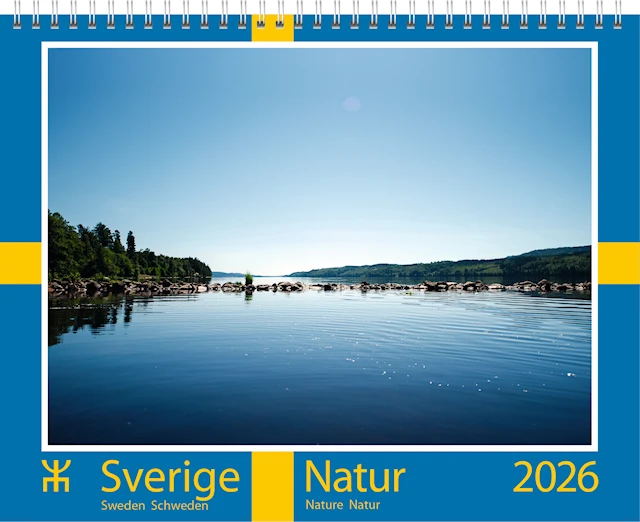 Väggkalender Sverige Natur 2026 Almanacksförlaget