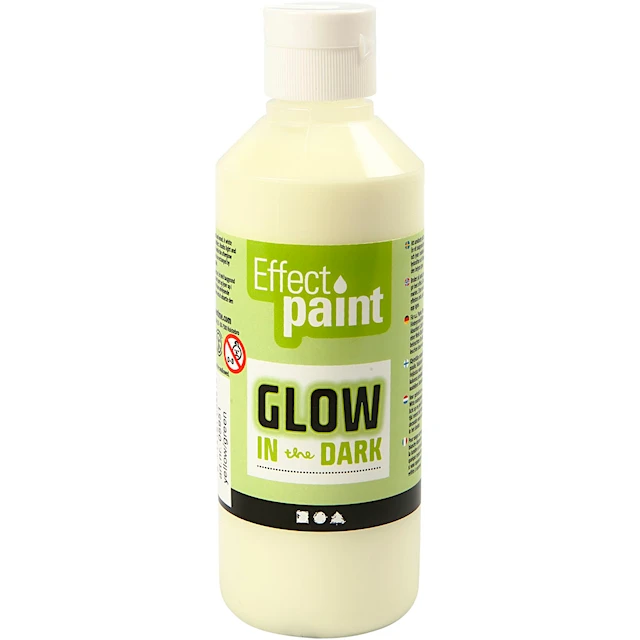 Färg Självlysande 250 ml Grön/Gul