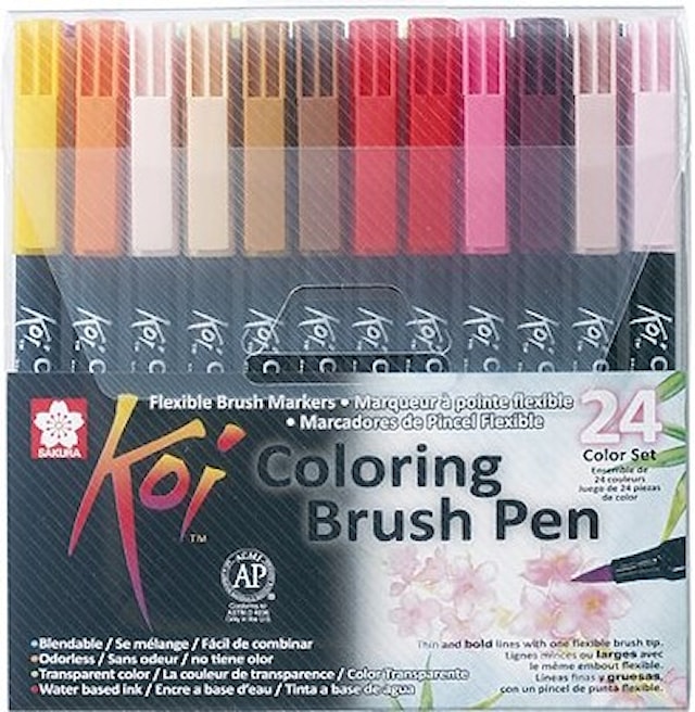 Produktbild 5 för Sakura Koi Coloring Brush Pen 24-set