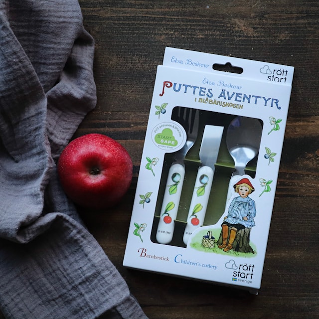 Produktbild 2 för Bestickset 3 delar "Putte", Elsa Beskow, Rätt Start