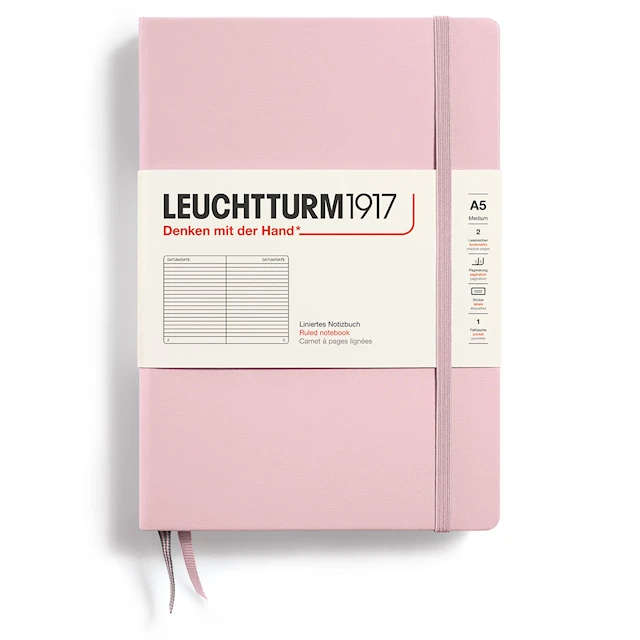 Anteckningsbok A5 Hard Linjerad Powder Leuchtturm1917