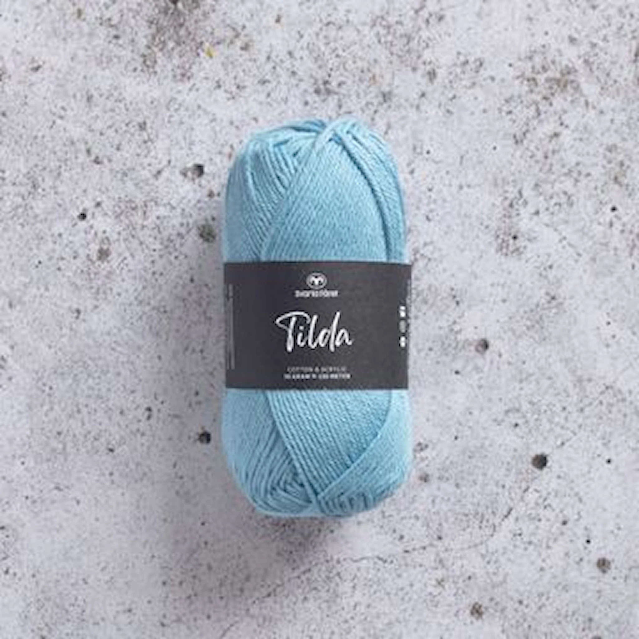 Produktbild för Tilda Garn Bomullsmix 50g Svarta Fåret