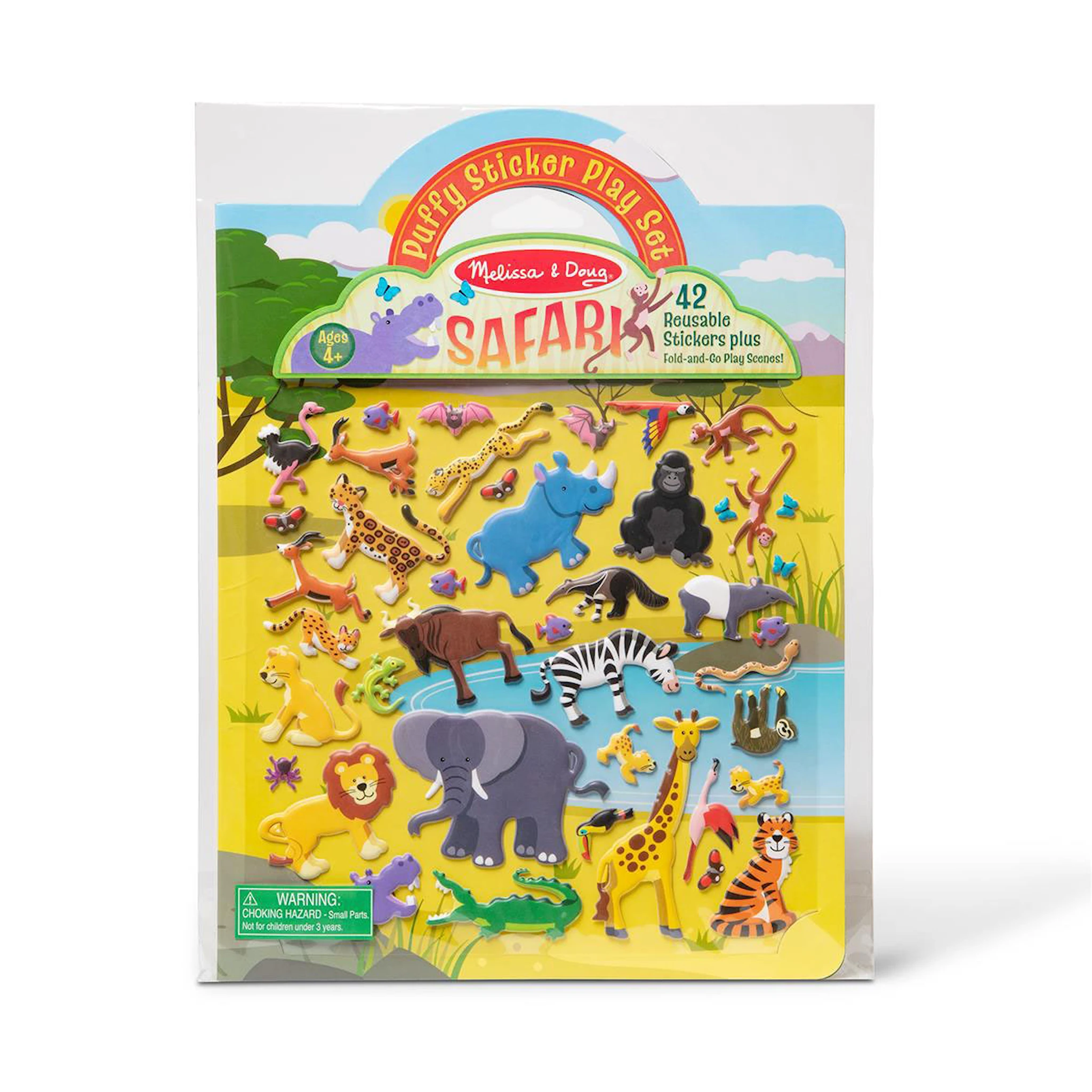 Produktbilde for Reusable Puffy Stickers Safari Melissa & Doug