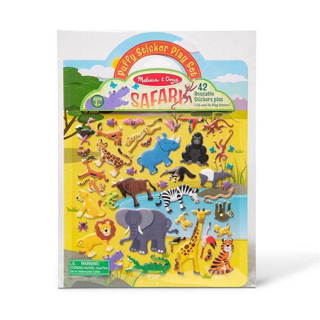 Produktbilde 1 for Reusable Puffy Stickers Safari Melissa & Doug