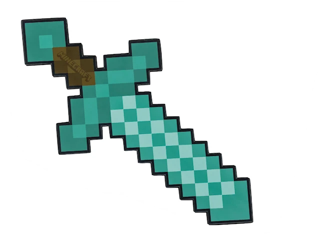Timanttimiekka vaahtomuovista Minecraft