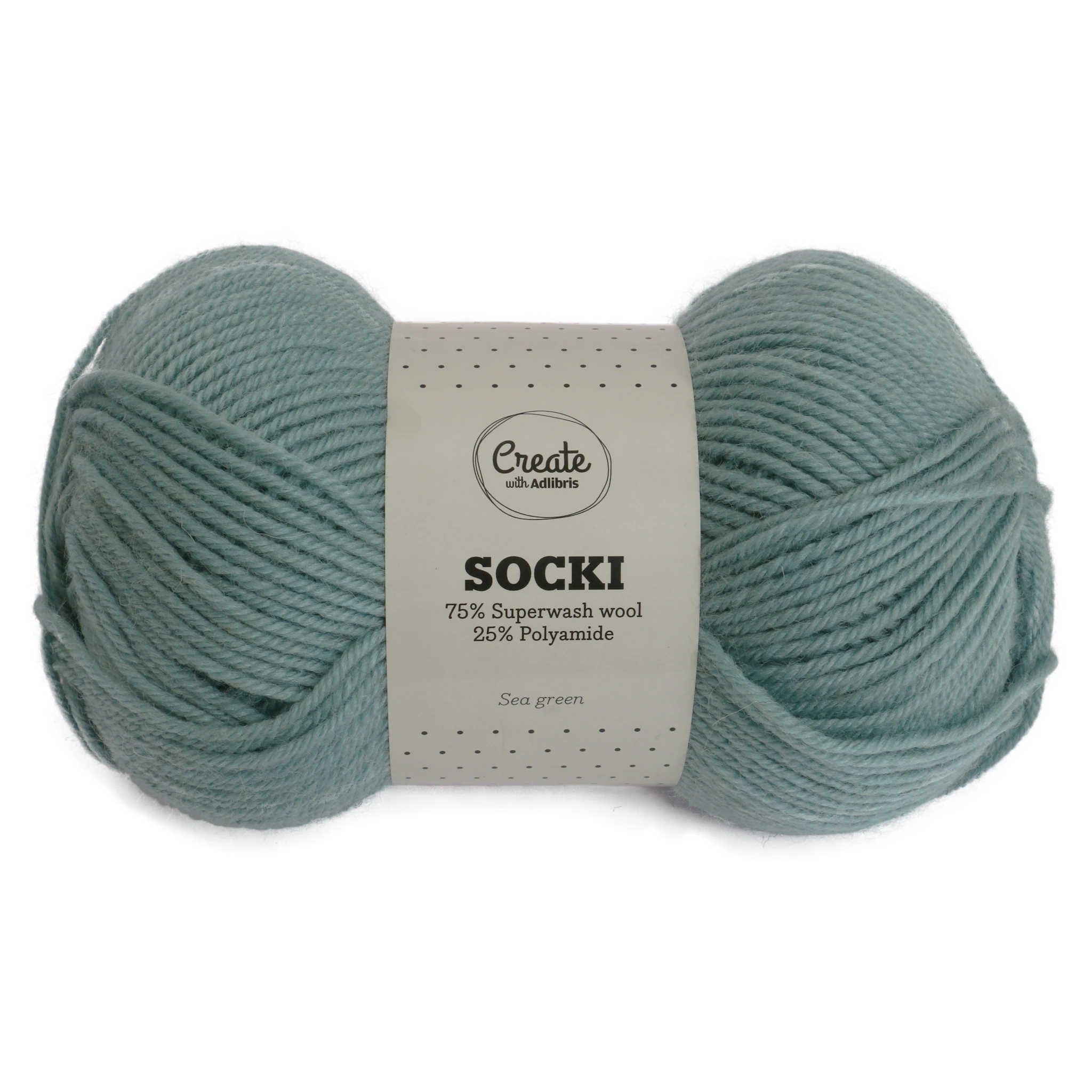 Produktbilde for Socki Garn Ensfarget Ullmiks 100 g Adlibris
