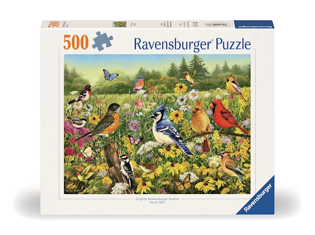 Birds in the Meadow Palapelit 500 palaa, Ravensburger