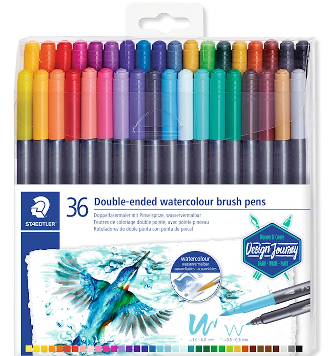 Marsgraphic duo Brushpens 36-pack Staedtler