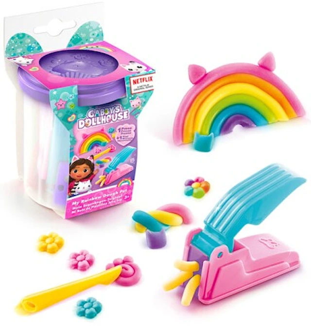 GABBY'S DOLLHOUSE My Rainbow Dough Pot