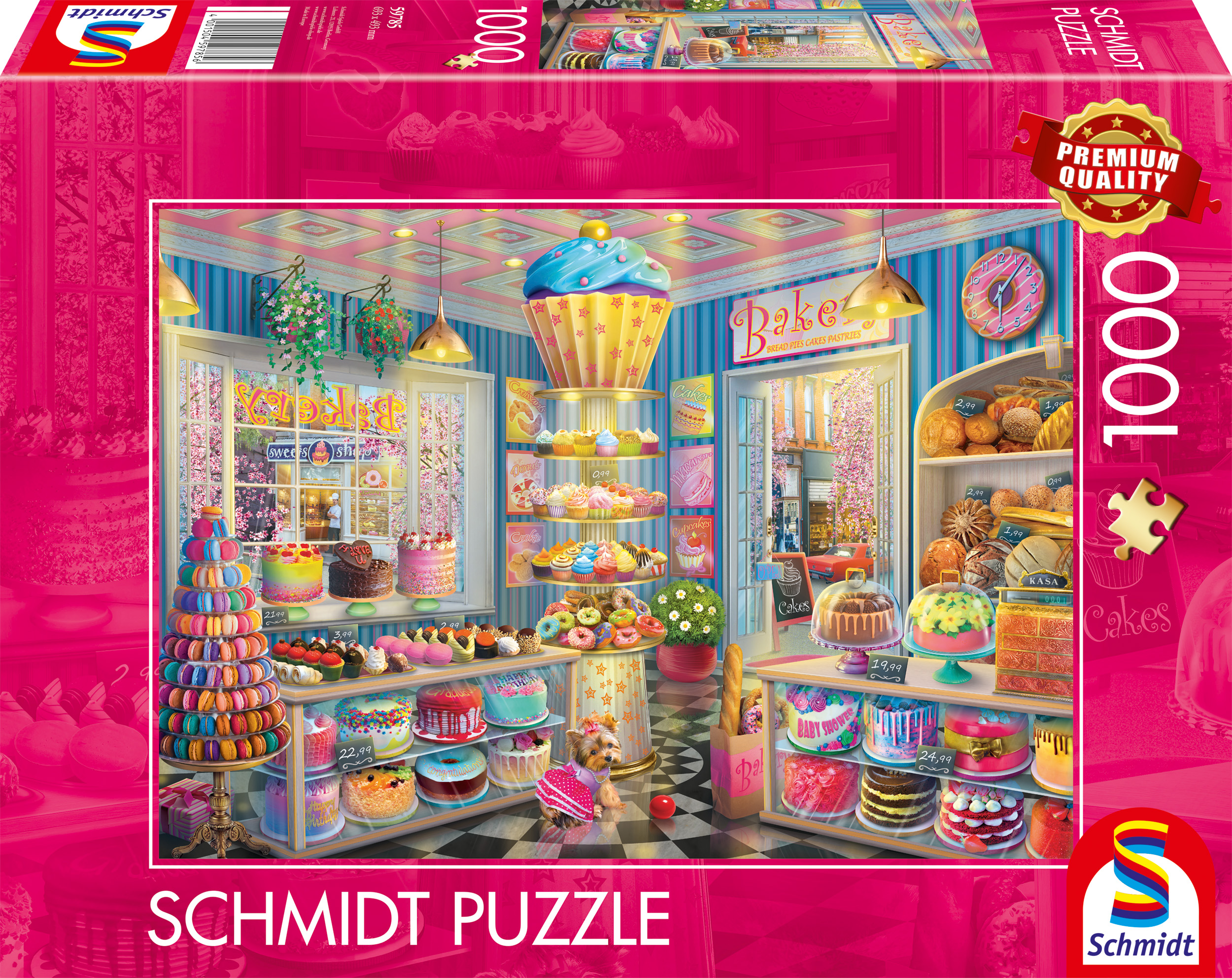 Palapelit The brightly coloured bakery 1000 palaa, Schmidt