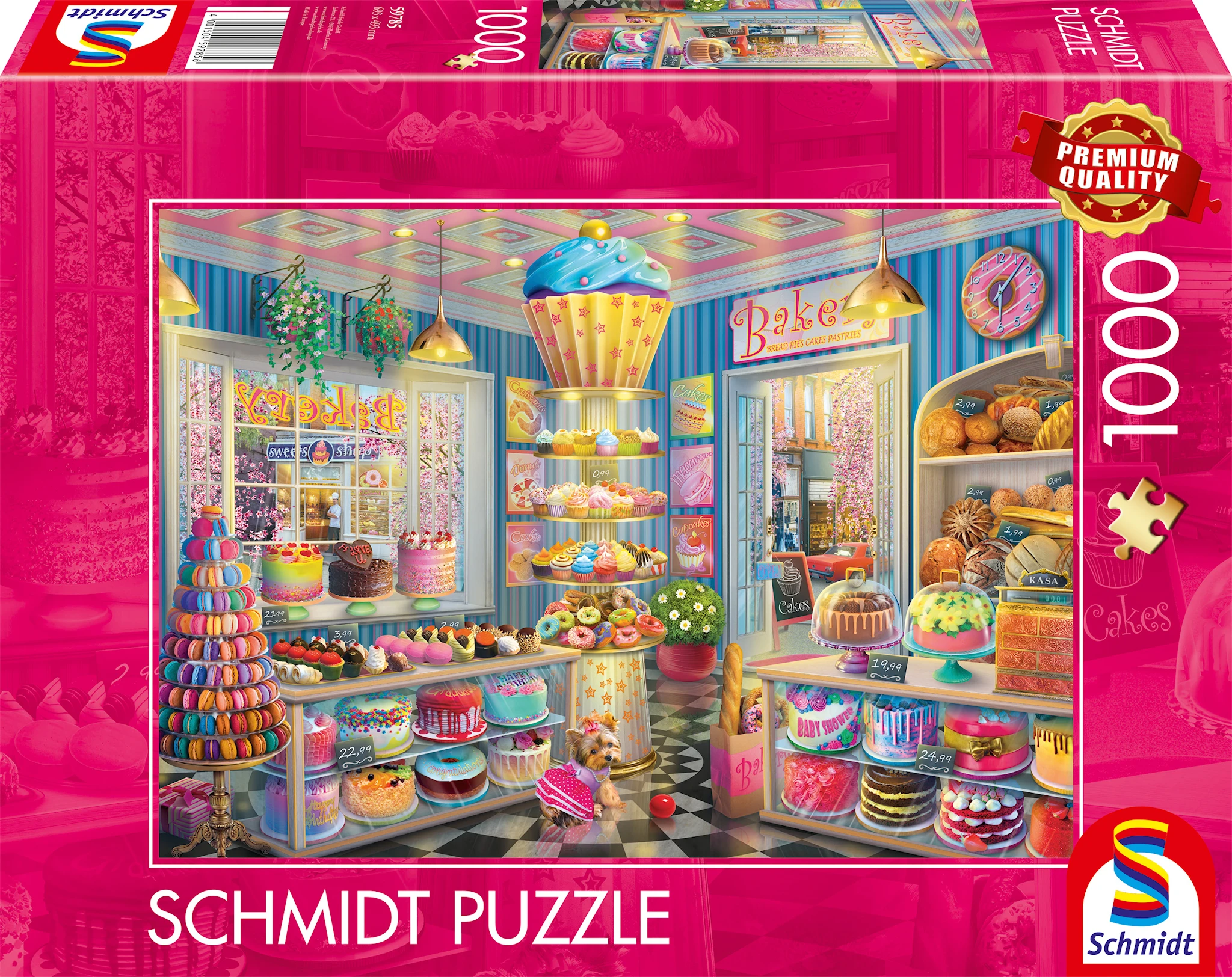 Tuotekuva ille Palapelit The brightly coloured bakery 1000 palaa, Schmidt