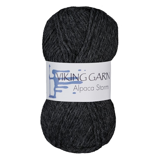 Alpaca Storm 50 g Hiilenharmaa 517 Viking Garn