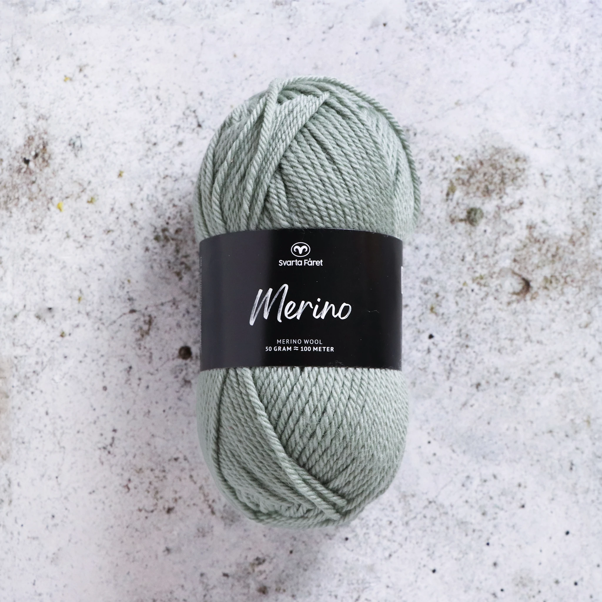 Produktbild för Merino 50g Laurel Leaf (03) Svarta Fåret