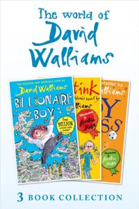 Bokomslag for World of David Walliams 3 Book Collection (The Boy in the Dress, Mr Stink, Billionaire Boy)
