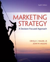 Kirjan kansi "Marketing Strategy: A Decision-Focused Approach"