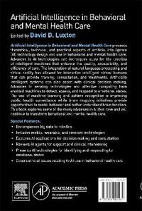 Artificial Intelligence in Behavioral and Mental Health Care
