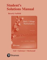 Student Solutions Manual for Basic College Mathematics