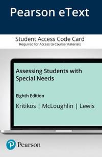 Assessing Students with Special Needs -- Enhanced Pearson eText