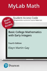 MyLab Math with Pearson eText Access Code (24 Months) for Basic College Mathematics with Early Integers