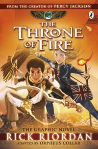 Bokomslag för Throne of Fire: The Graphic Novel (The Kane Chronicles Book 2)