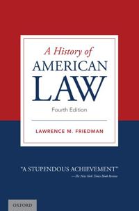 Bokomslag for "A History of American Law"