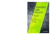 Contract Law Casebook