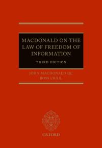 Macdonald on the Law of Freedom of Information