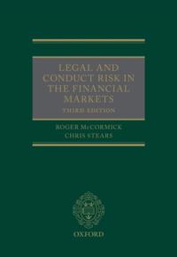 Legal and Conduct Risk in the Financial Markets