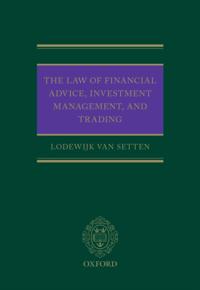 Law of Financial Advice, Investment Management, and Trading