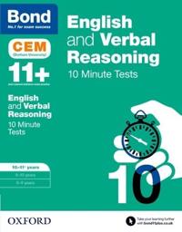 English & Verbal Reasoning: Bond 11+ CEM 10 Minute Tests: Ready for the 2026 Cambridge Select Insight exam