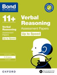 Bond 11+ Verbal Reasoning Up to Speed Assessment Papers with Answer Support 9-10 Years (for GL Assessmentother 11 plus exams)