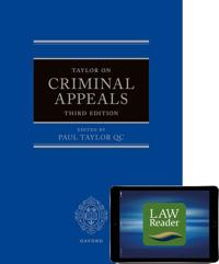Bokomslag for "Taylor on Criminal Appeals"