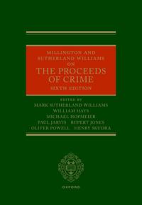 Kirjan kansi "Millington and Sutherland Williams on the Proceeds of Crime"