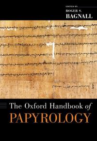 Kirjan kansi "The Oxford Handbook of Papyrology"