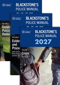 Blackstone's Police Manuals 2027 Three Volume Set