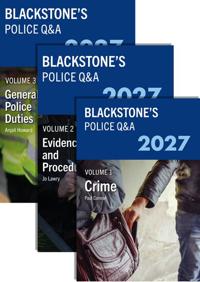 Blackstone's Police Q&A's 2027