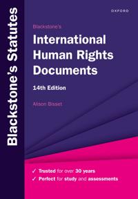 Bokomslag för "Blackstone's International Human Rights Documents"