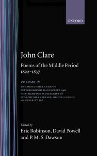 John Clare: Poems of the Middle Period, 1822-1837