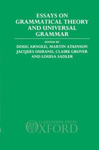 Bokomslag for "Essays on Grammatical Theory and Universal Grammar"