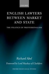 Kirjan kansi "English Lawyers between Market and State"