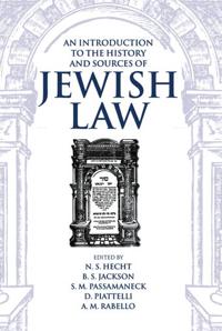 Bokomslag för "An Introduction to the History and Sources of Jewish Law"