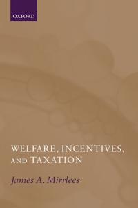 Kirjan kansi "Welfare, Incentives, and Taxation"